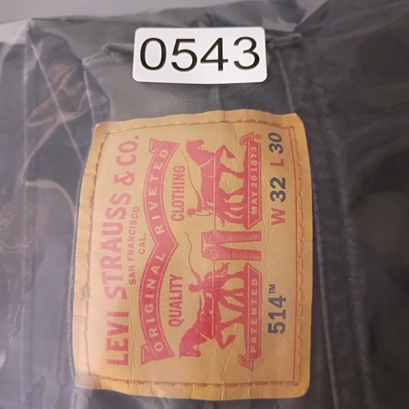 Levis 514 Straight Fit Mens Pants 32x30 Charcoal Gray Stretch - Picture 14 of 14